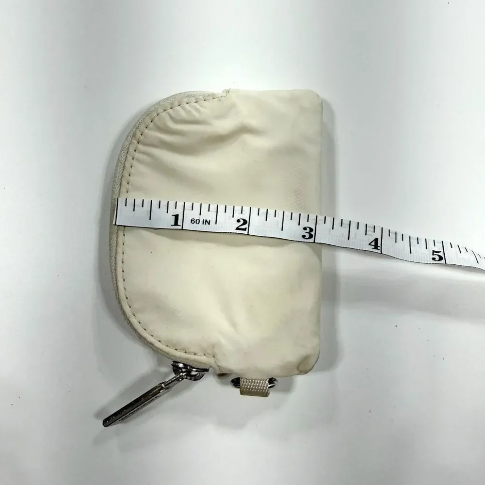 Lululemon Cream Coin Pouch