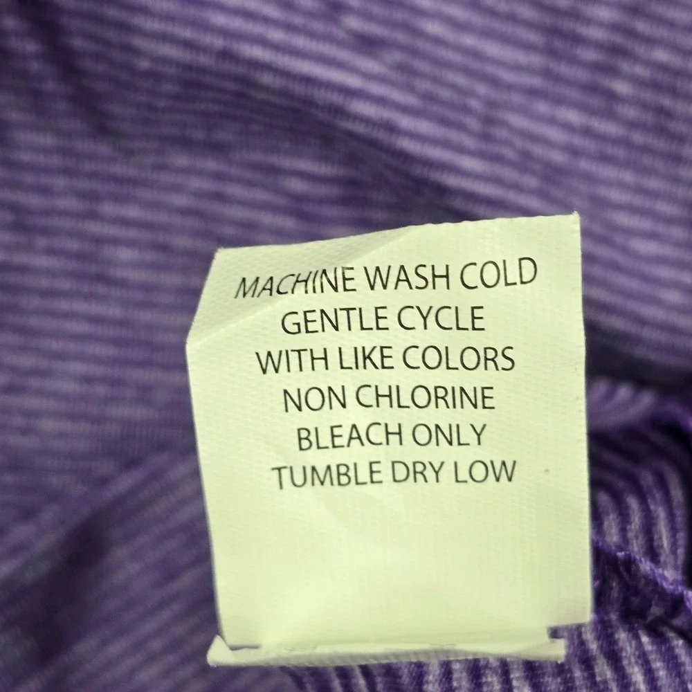 Johnnie-O Vaughn NSU Purple Striped Quarter Zip Pullover‎ Mens Large JMKO1890
