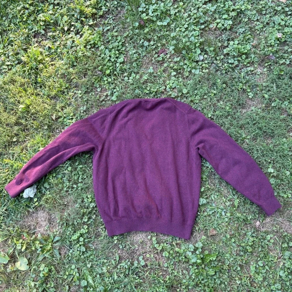 Faherty Quarter Zip Pullover Mens XL Burgundy Sweater Coastal Casual‎