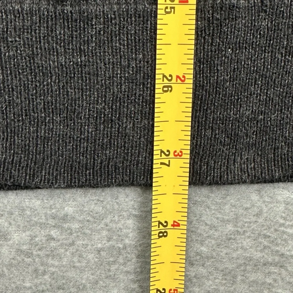Chatham Road Sweater Mens XL Charcoal Gray Cotton Cashmere Blend Pullover V Neck