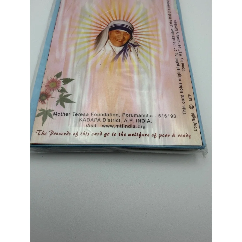 Mother Teresa Foundation hand painted