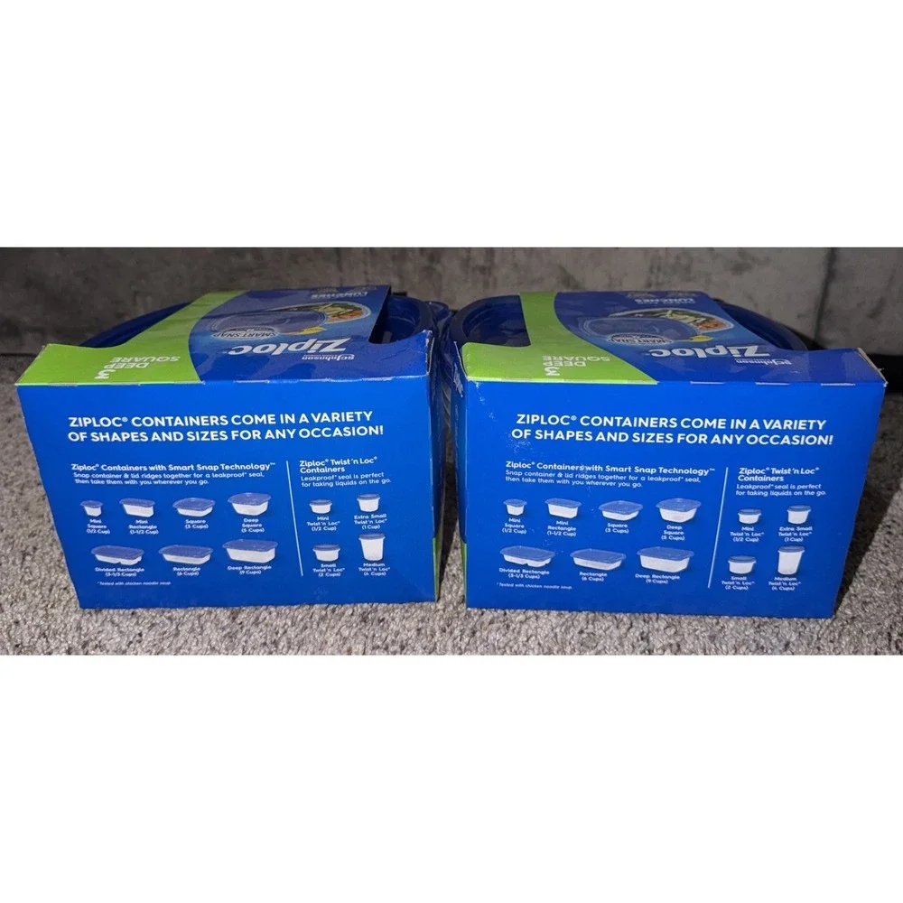 Ziploc sets ziplock