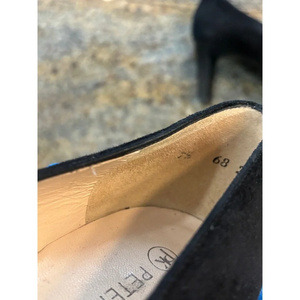 Peter Kaiser Women's US Sz 10 Malana‎ Black Mid Heels with Bandage Detail