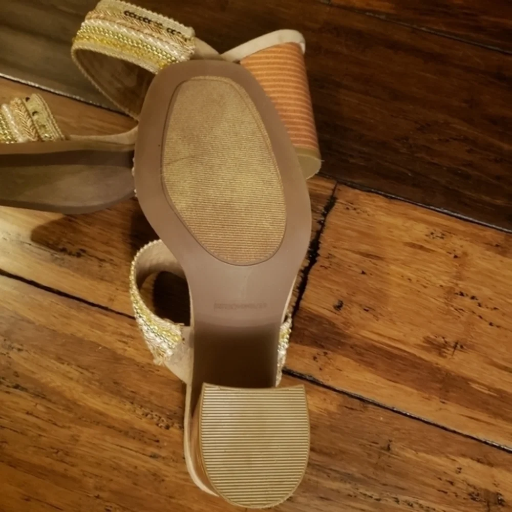 Y‎ Not sequins beaded Lucas 9m heels