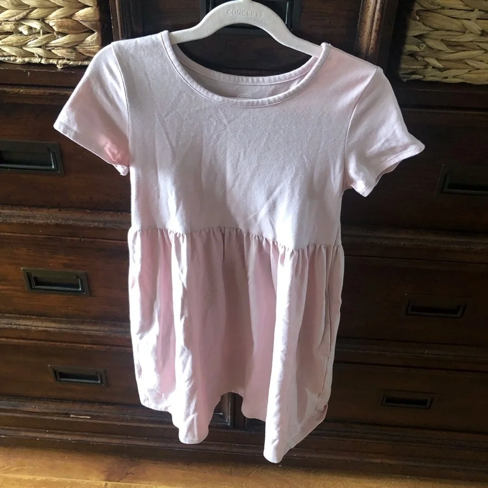 Wonder Nation pink dress with pockets in size S (6-6x)