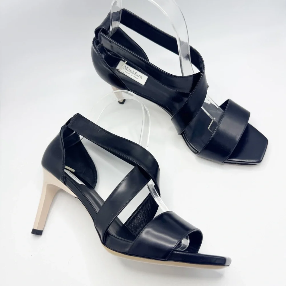 MaxMara strappy leather