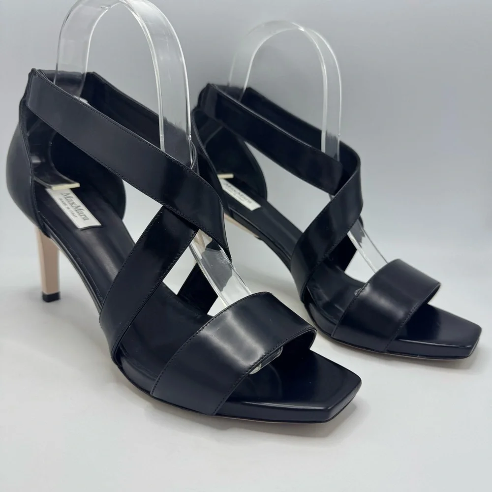 MaxMara strappy leather