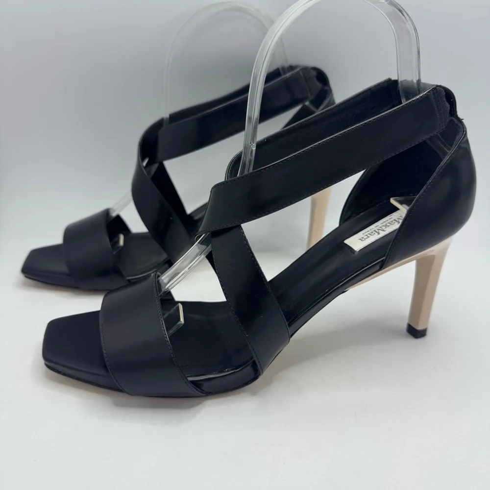 MaxMara strappy leather