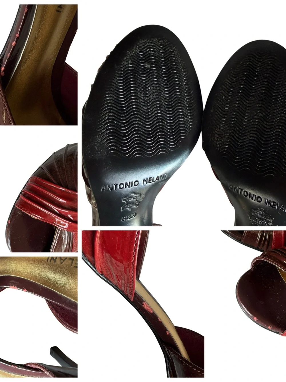 ANTONIO MELANI glossy burgundy
