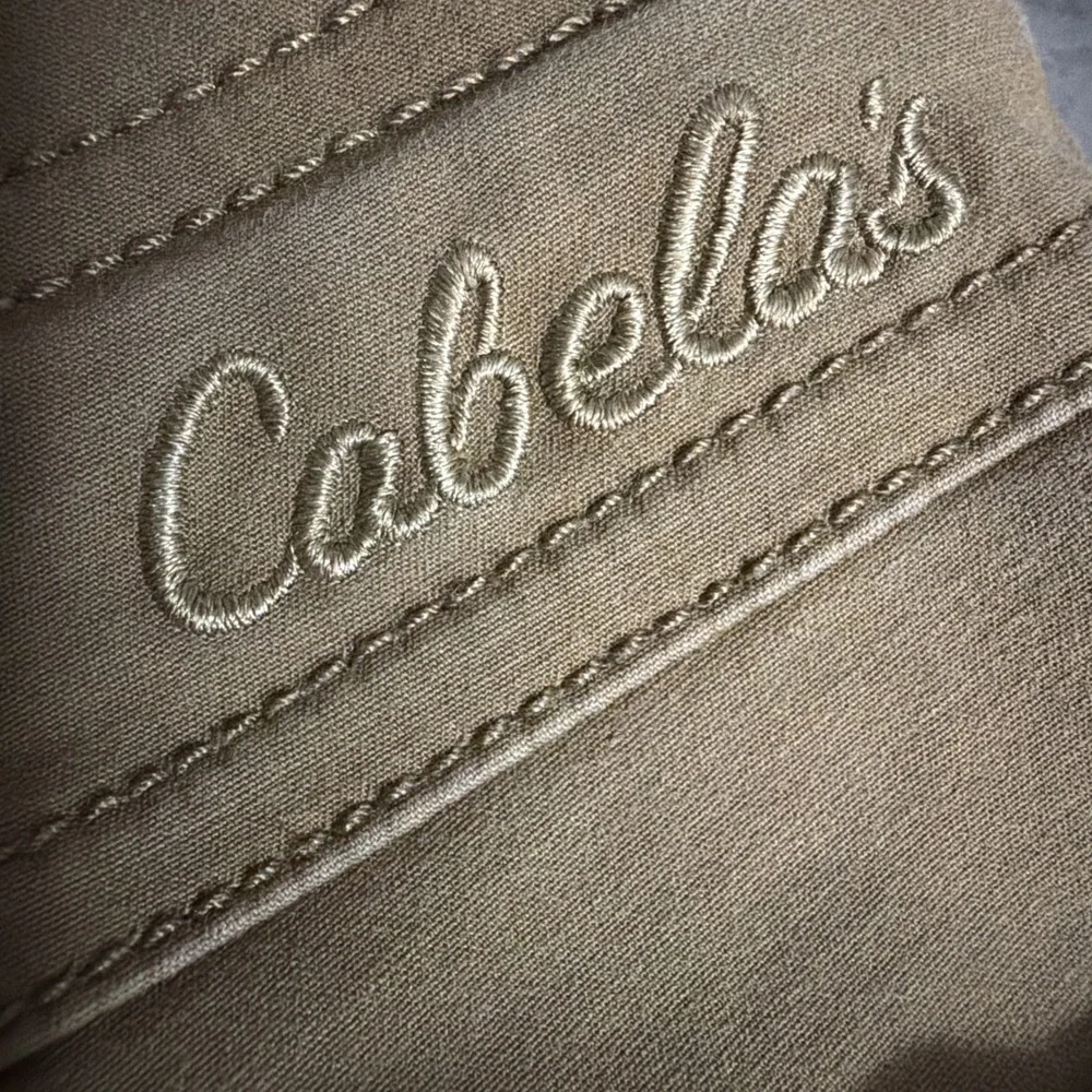 Cabela's Pants Mens 38x34 Tan Classic Fit Fleece Lined Stretch‎ Winter Outdoor