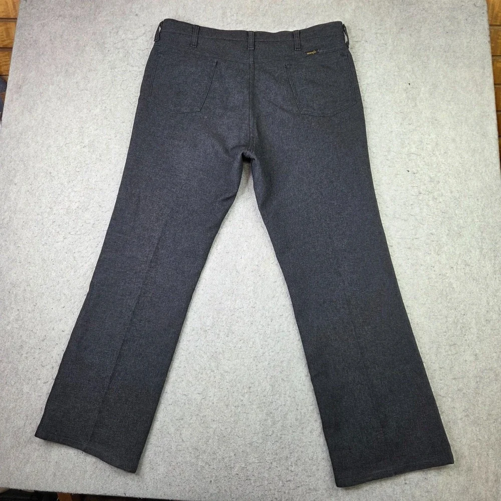 Wrangler Wrancher Pants Mens 38x30 B2HK Gray Western Career Retro Cowboy Vintage