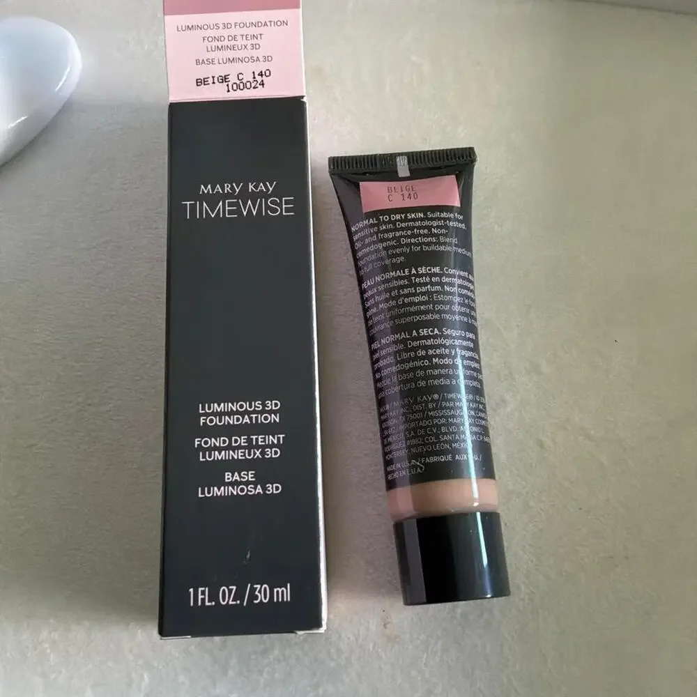 Mary Kay TimeWise Luminous 3D Foundation in Beige C 140 NIB