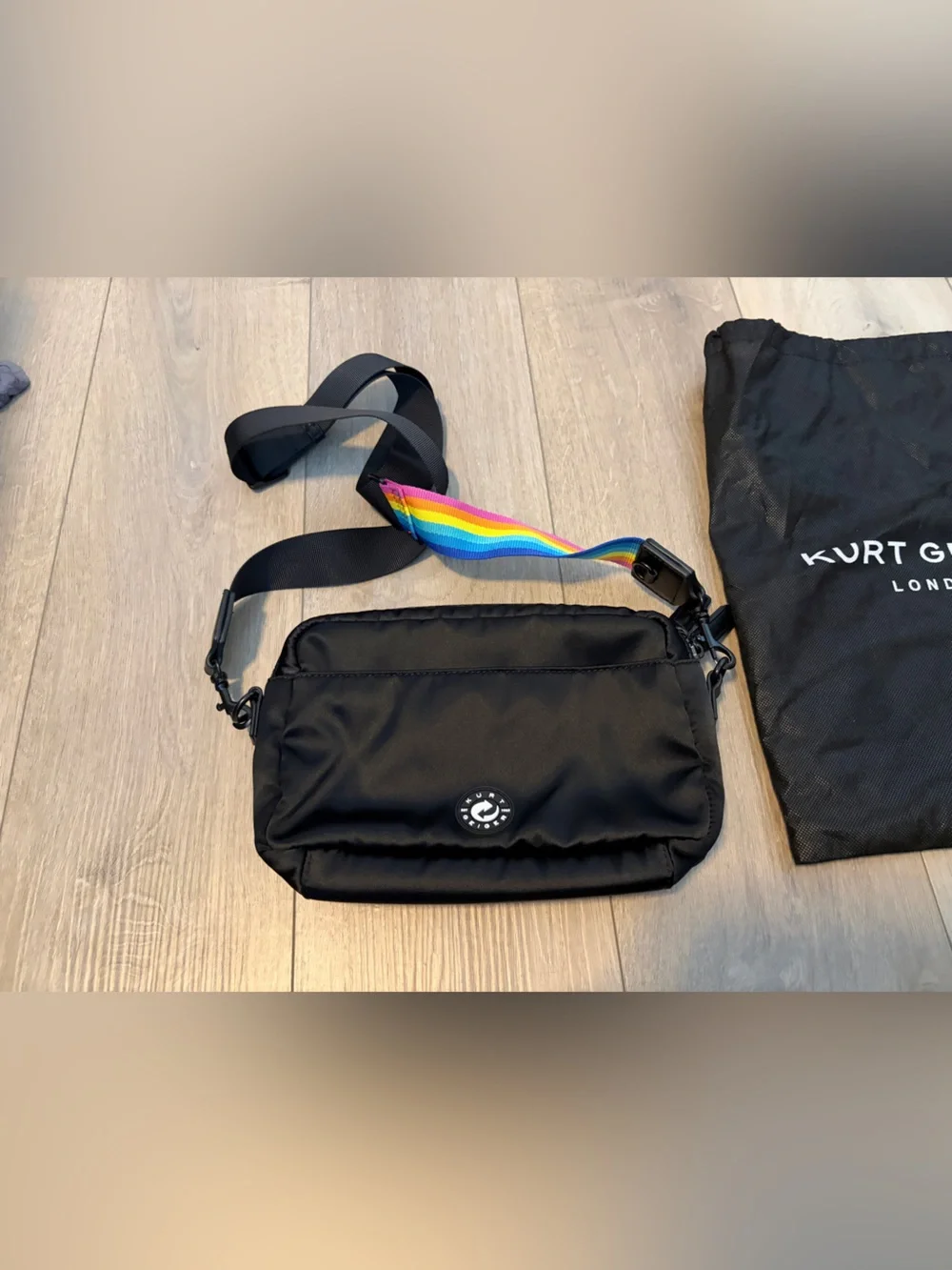 Kurt Geiger Rainbow Strap Crossbody Bag Purse