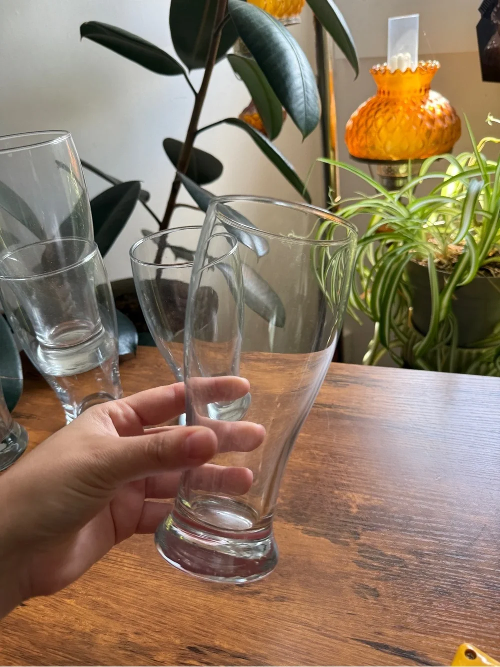 Clear Glass Beer Pint Set - Pack of 6