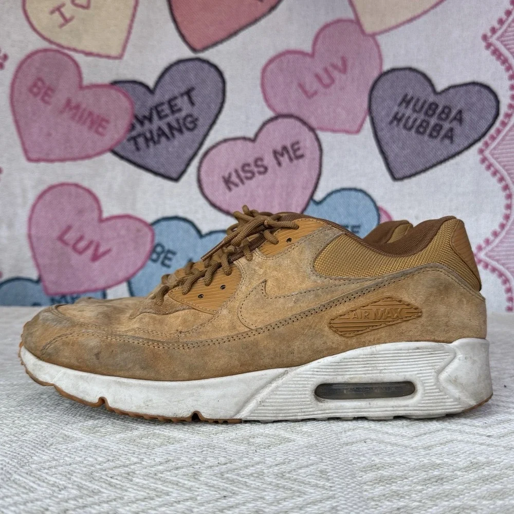 Size 11.5‎ - Nike Air Max 90 Ultra 2.0 Wheat (2018) Sneaker 924447-700 Beige
