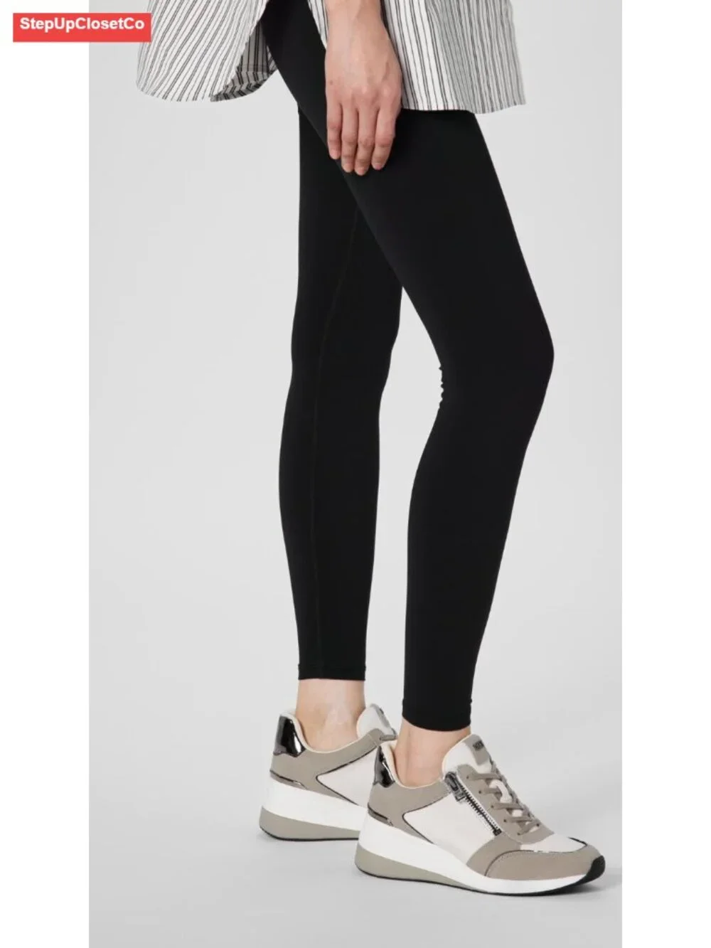 Lace Up Wedge Sneakers for Women - Fashion Sneaker