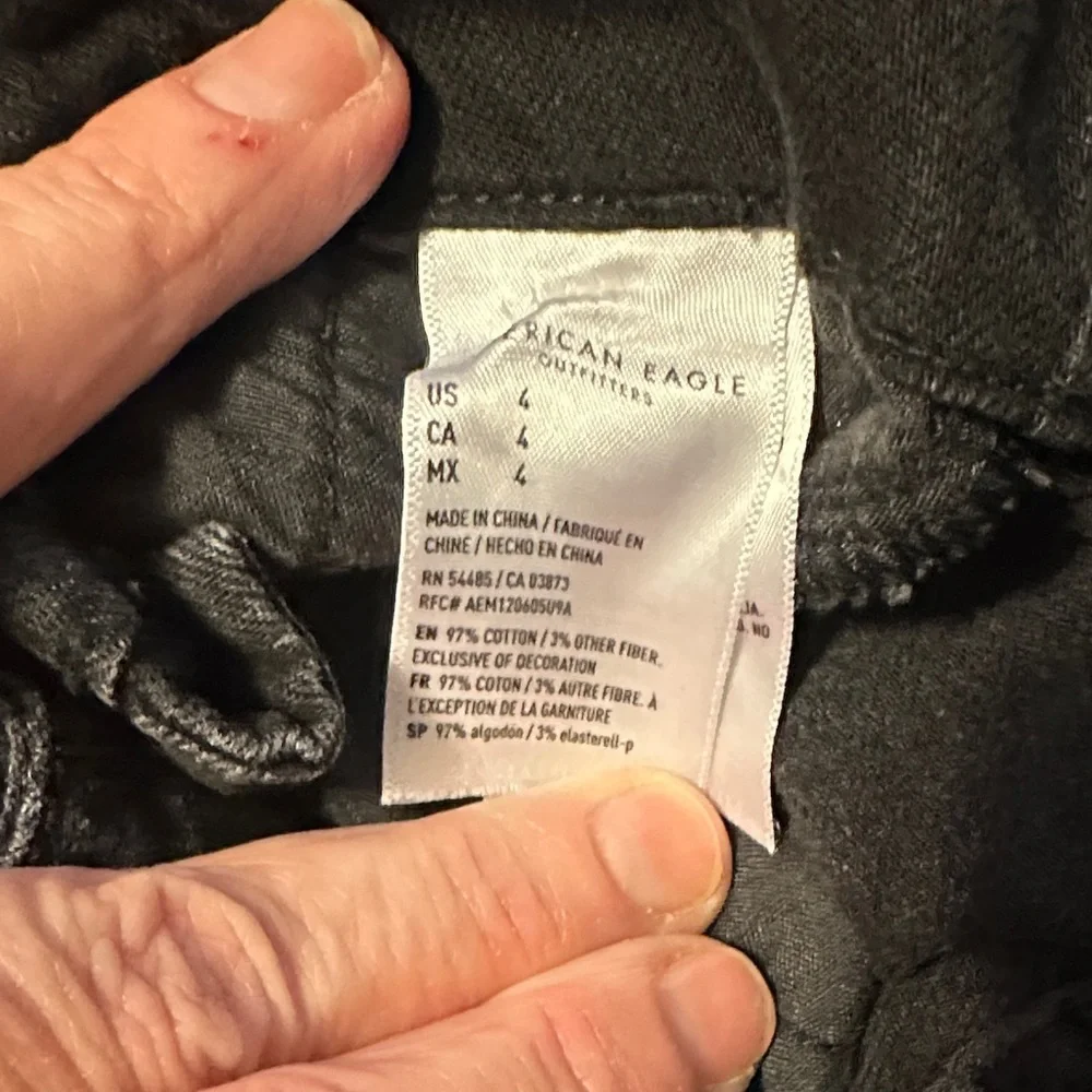 American Eagle Outfitters belted High Waist Black Shorts
