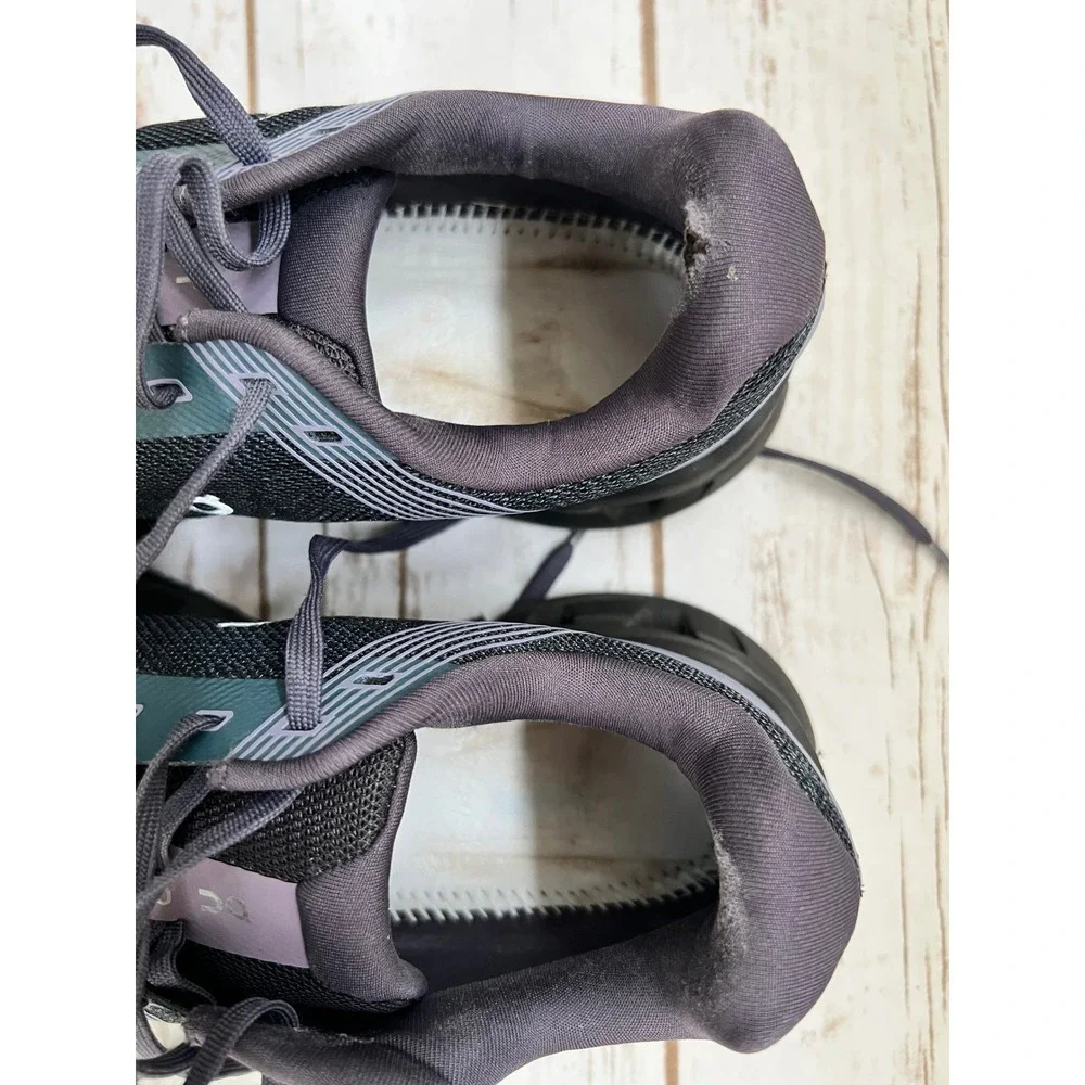 On Cloudstratus Running Shoes Dark Teal Black Max Cushion Women 9.5
