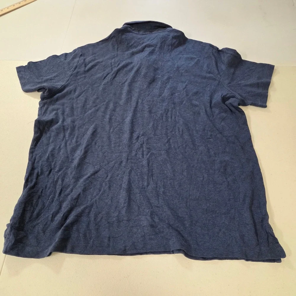 Polo Ralph Lauren Mens XL Blue Heather Short Sleeve Pony Logo Polo Shirt