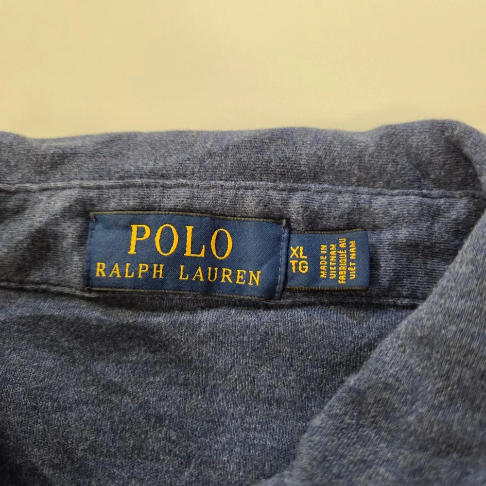 Polo Ralph Lauren Mens XL Blue Heather Short Sleeve Pony Logo Polo Shirt