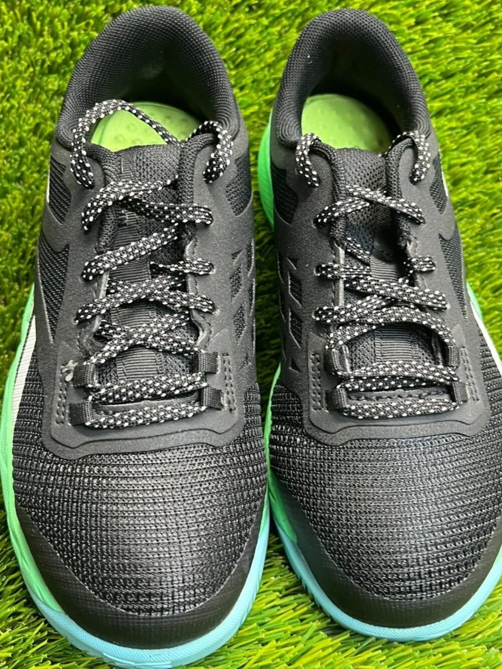Reebok Nanoflex TR Womens Size 5W Black‎ Green Composite Toe Safety Work Shoes