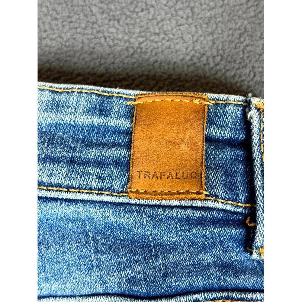 Zara Trafaluc Jeans Womens 22 Blue Denim Skinny High Rise Boho