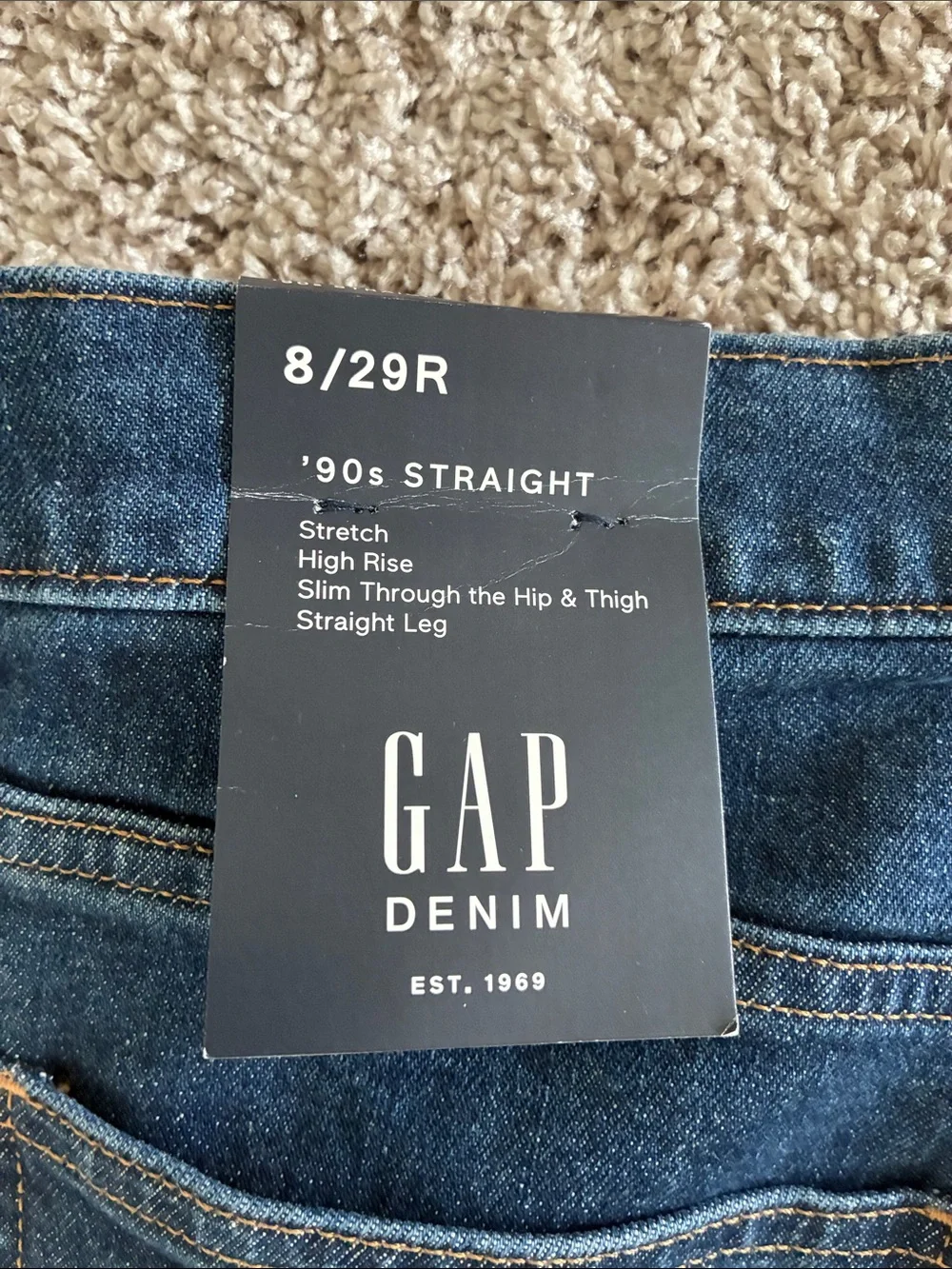 GAP Men's Indigo Straight-Leg Jeans