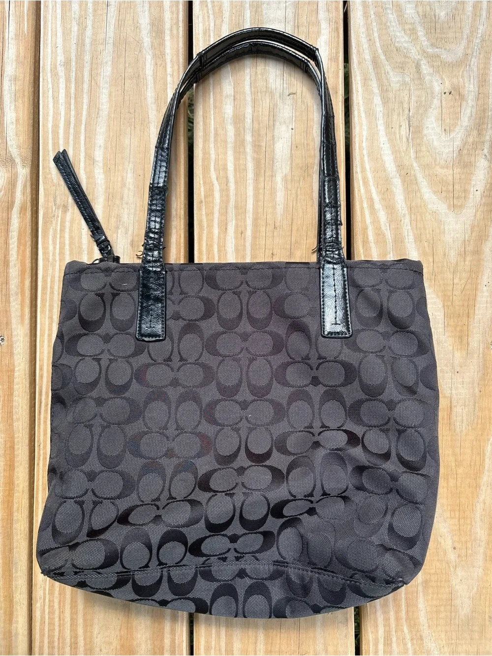 Coach canvas shoulder