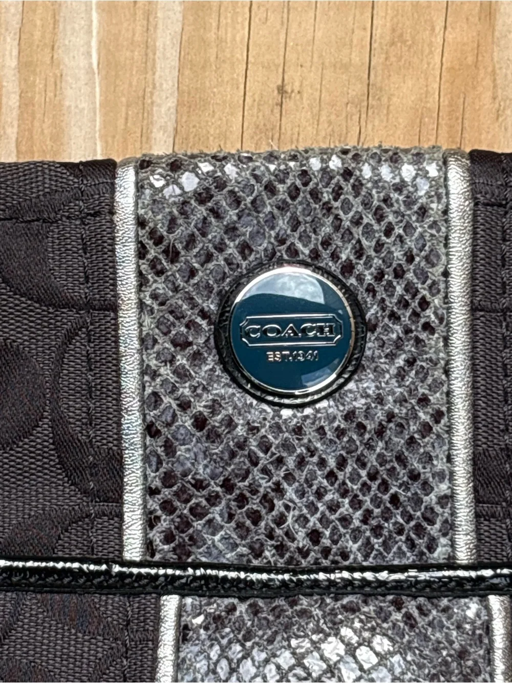 Coach canvas shoulder