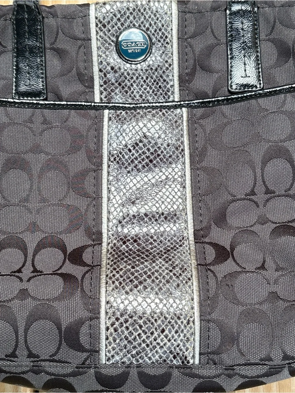 Coach canvas shoulder