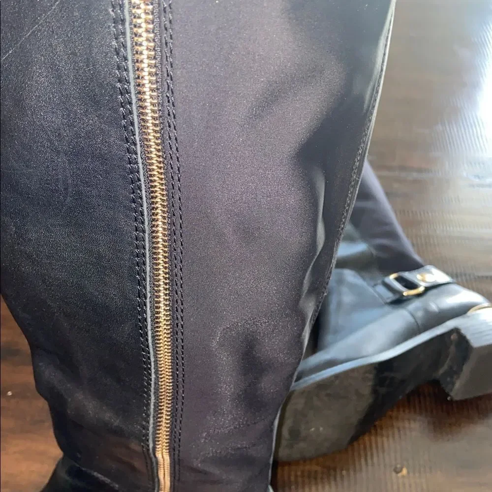 Steve Madden Ryder Knee-High Zip up Women's Boots Stretch calf Size 8.5