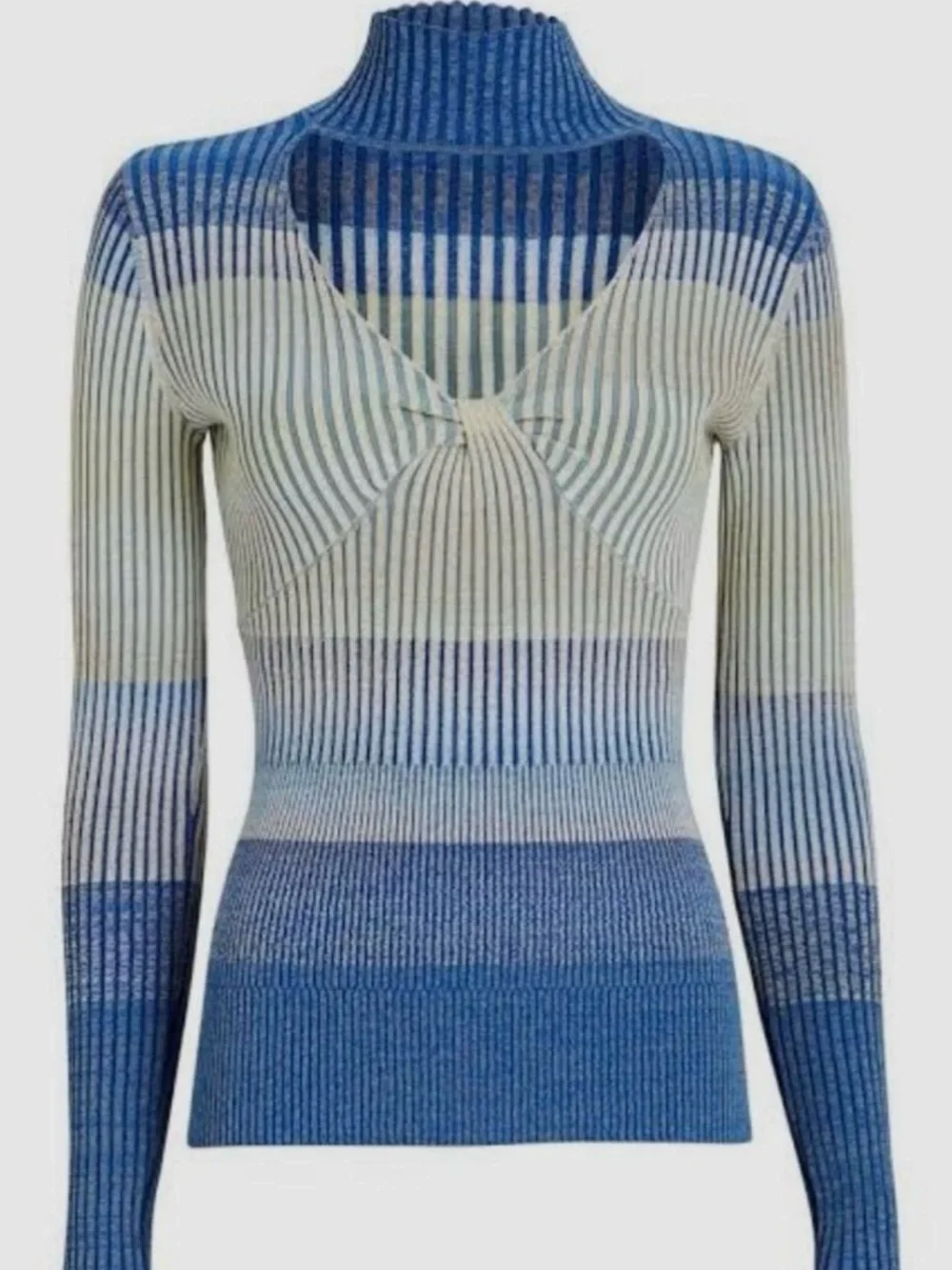NWT Jonathan Simkhai Striped Turtleneck Sweater, size M
