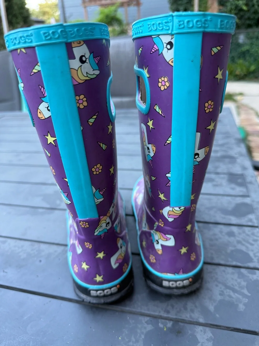 Bogs Kids Purple Unicorn Boots - Size 2