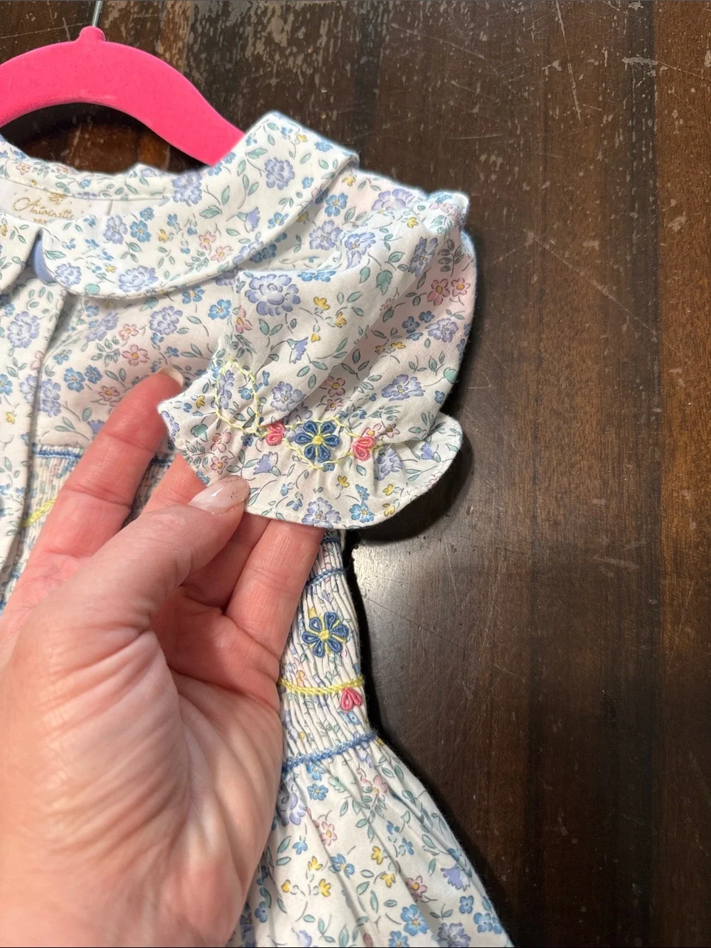 Antoinette Paris size 5 smocked dress nwot