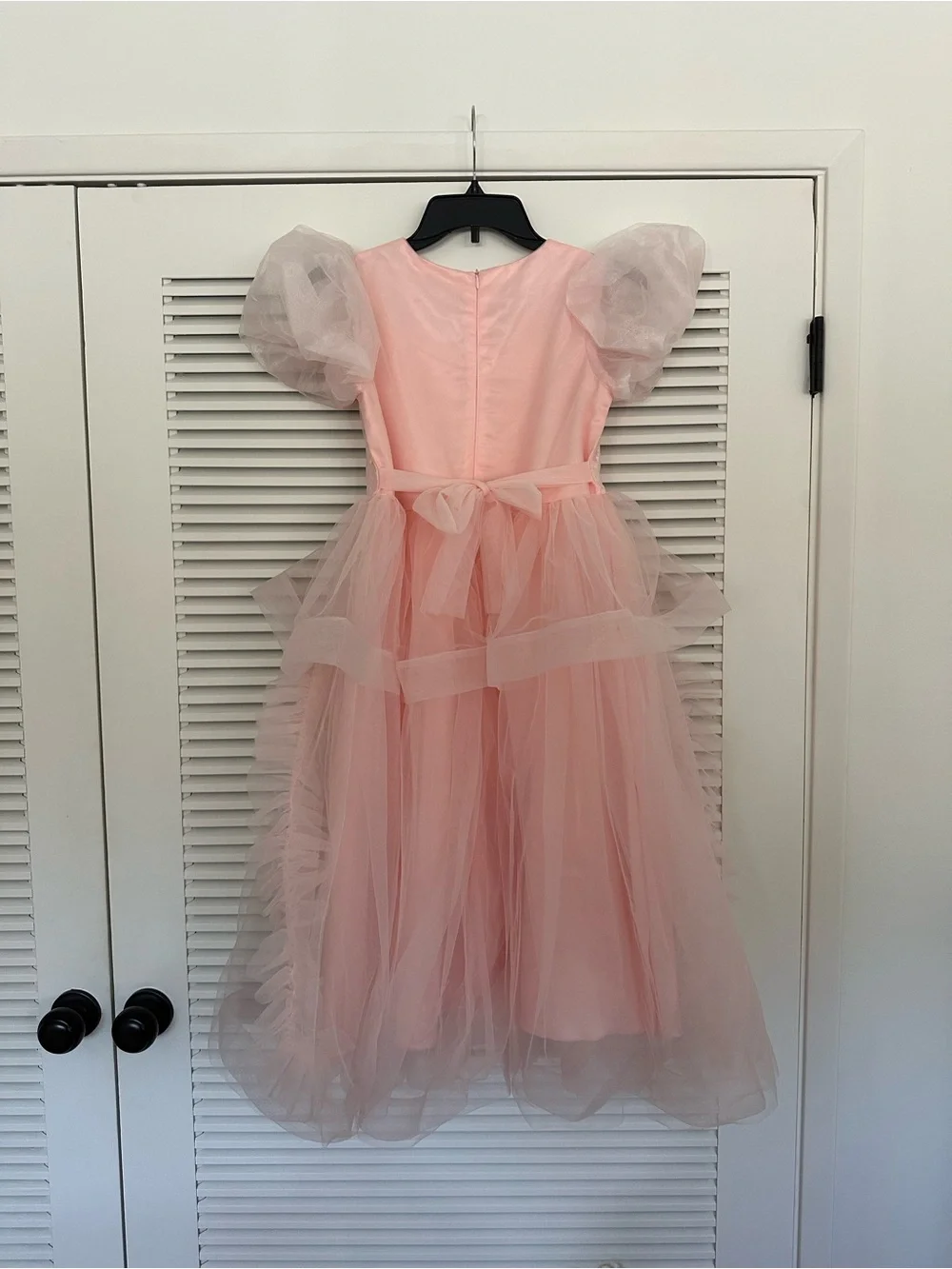 Princess-Style Pink Ruffle Tulle Formal Dress for Kids -beautiful Wicked costume