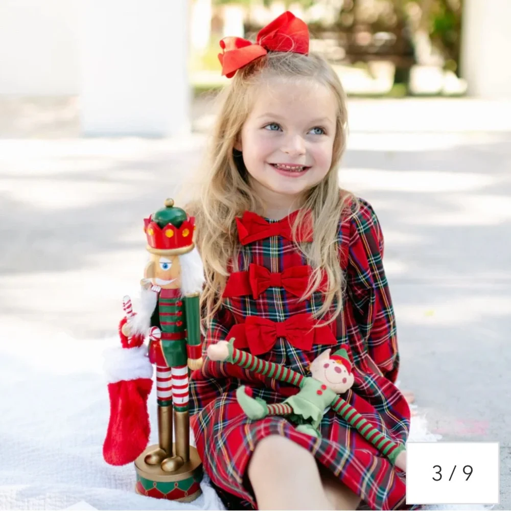 Christmas Plaid Red Coco Dress Holiday Matching