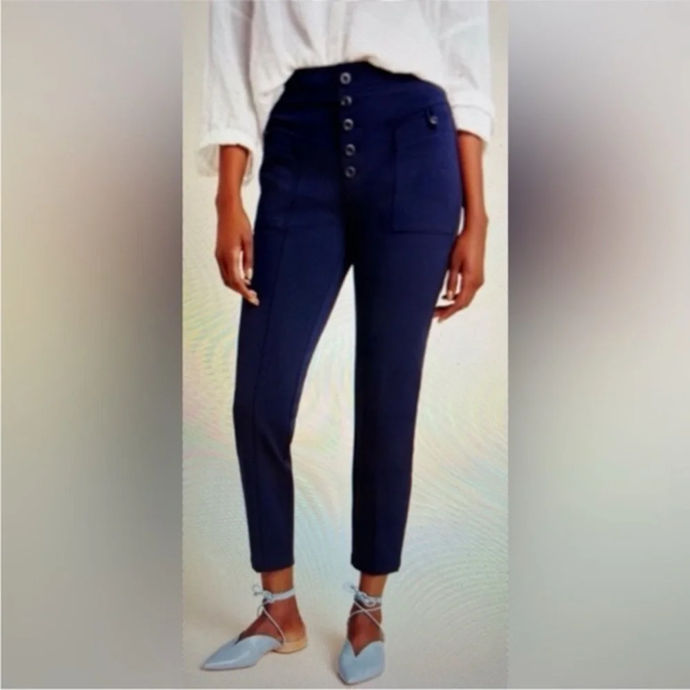 EUC Anthropologie Womens Navy Blue Pants‎