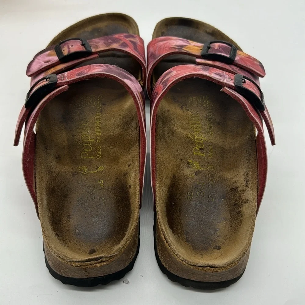 Birkenstock Papillio Pink Tie Dye Look Sandals Size 7 MCS6394J