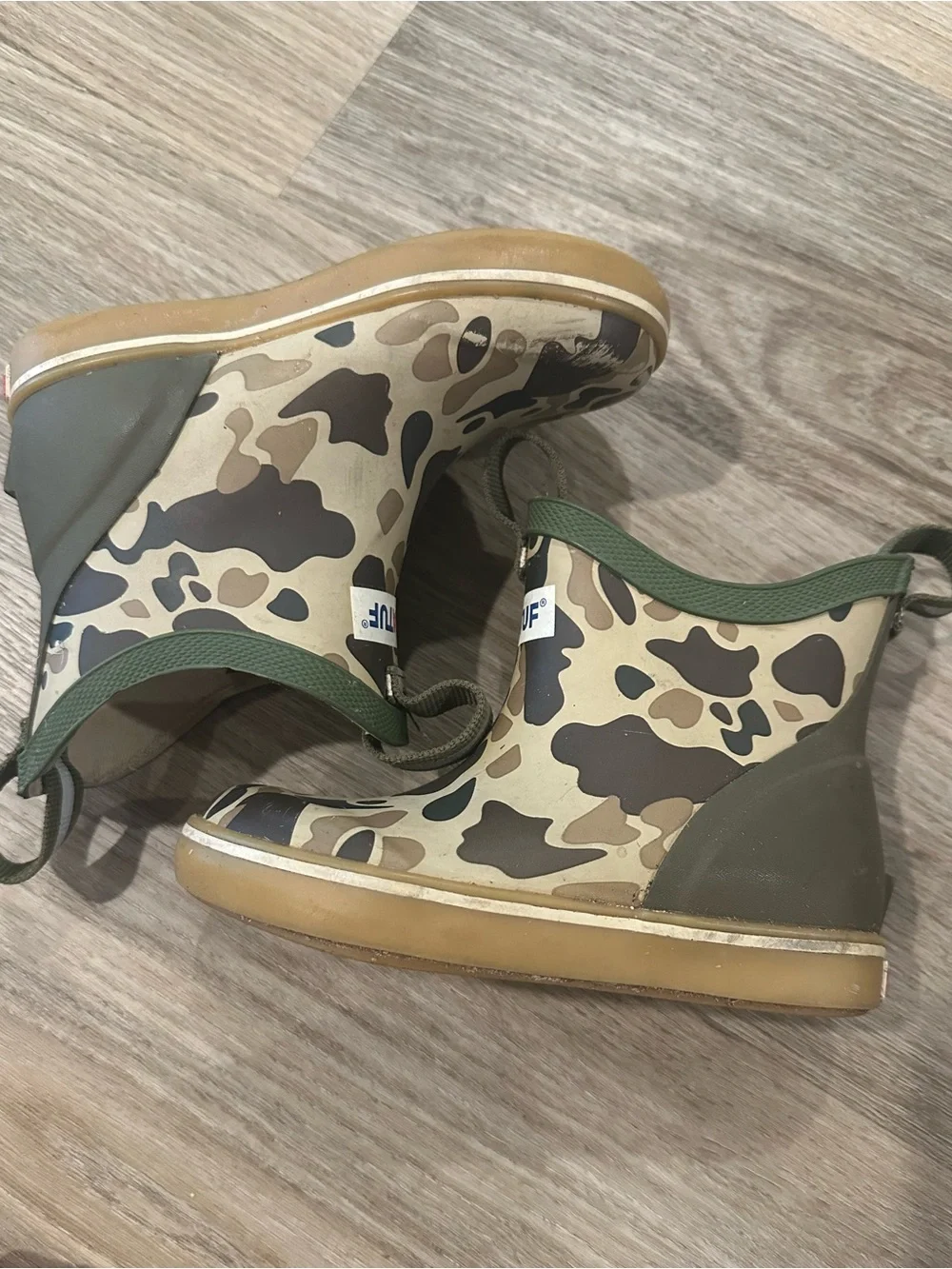Kids XtraTuf ankle deck boot - duck camo