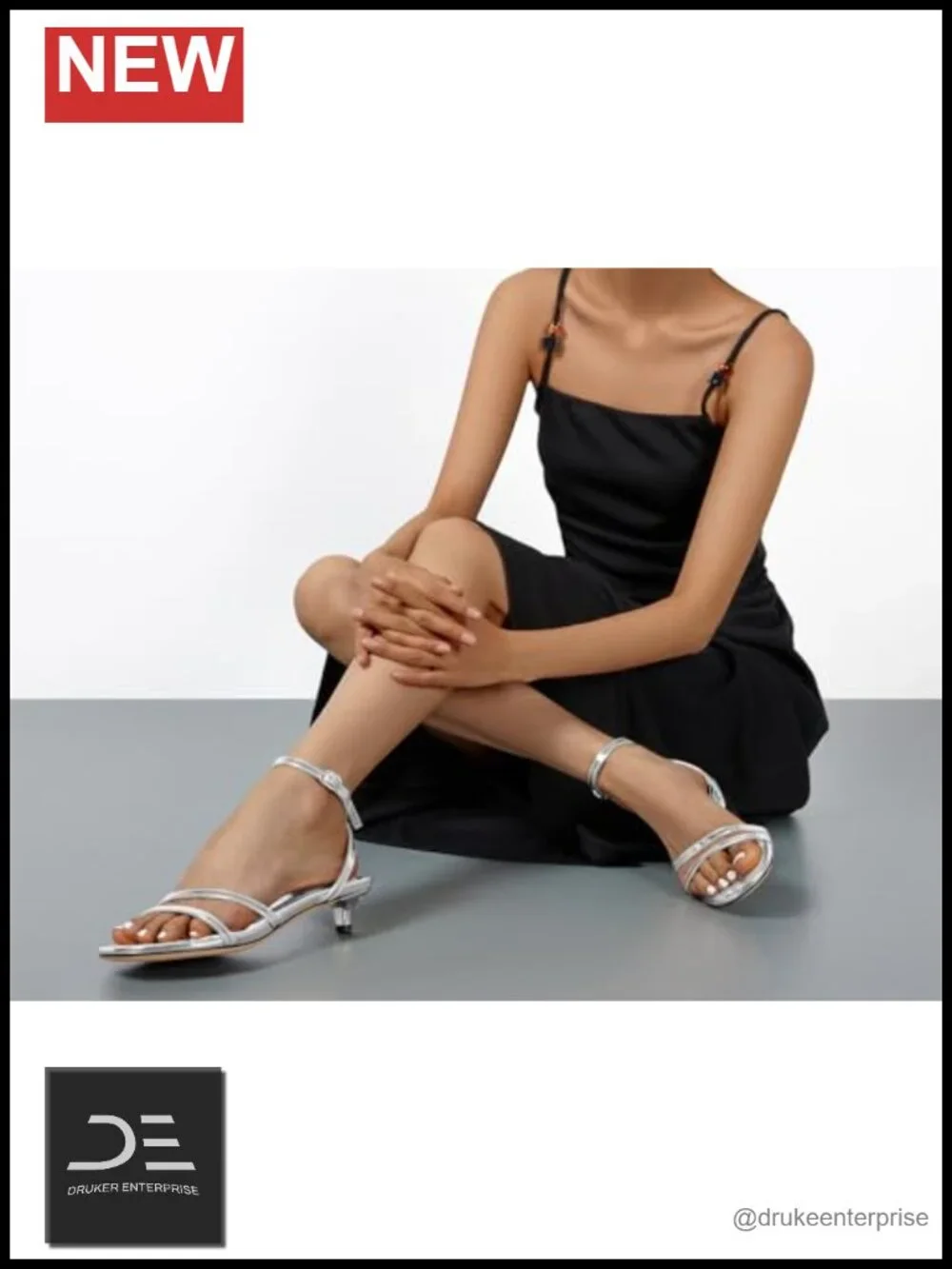 Women's Kitten Heel Strappy Sandals Open Toe Ankle Strap Dress Shoes Faux
