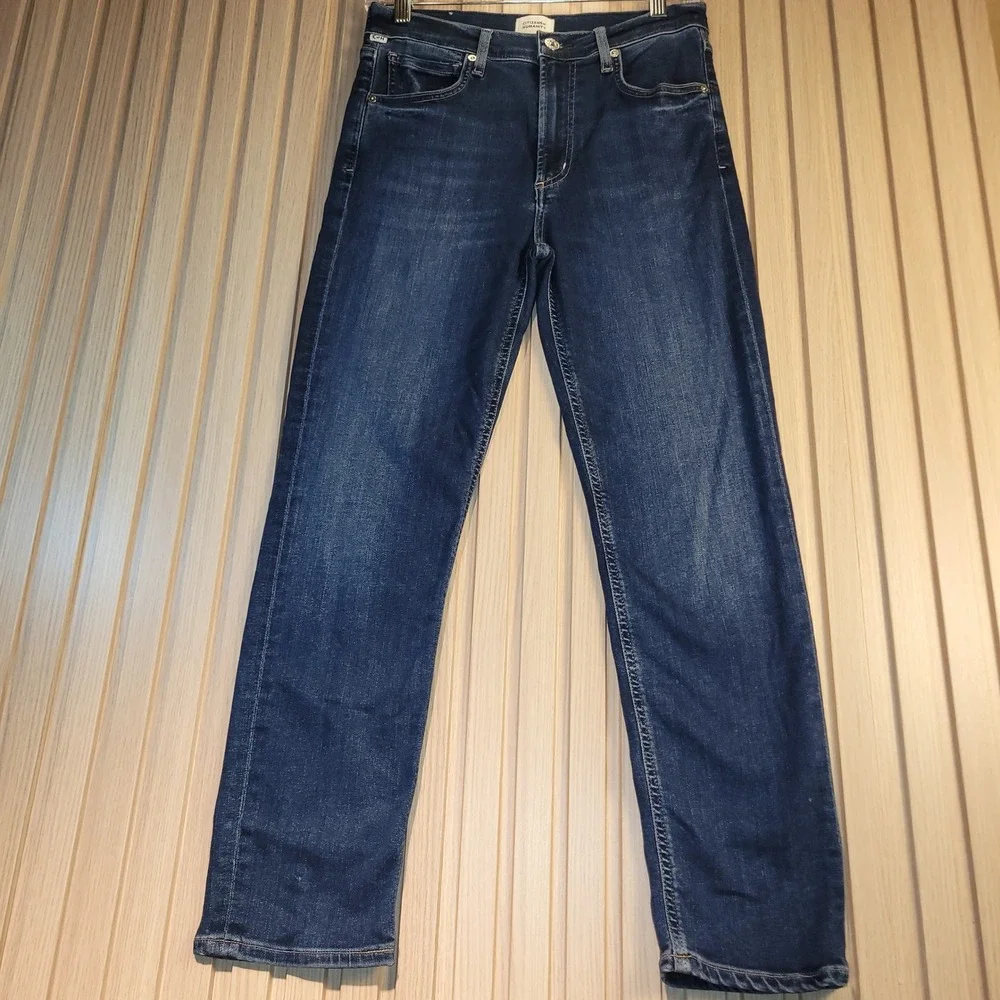 Citizens of Humanity Isola Straight Leg Jeans Dark Wash  Womens 27