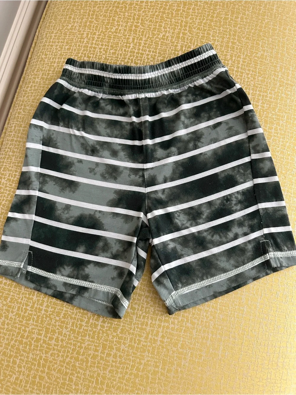 GAP Green and White Striped Tie-Dye Kids Pajama Bottoms