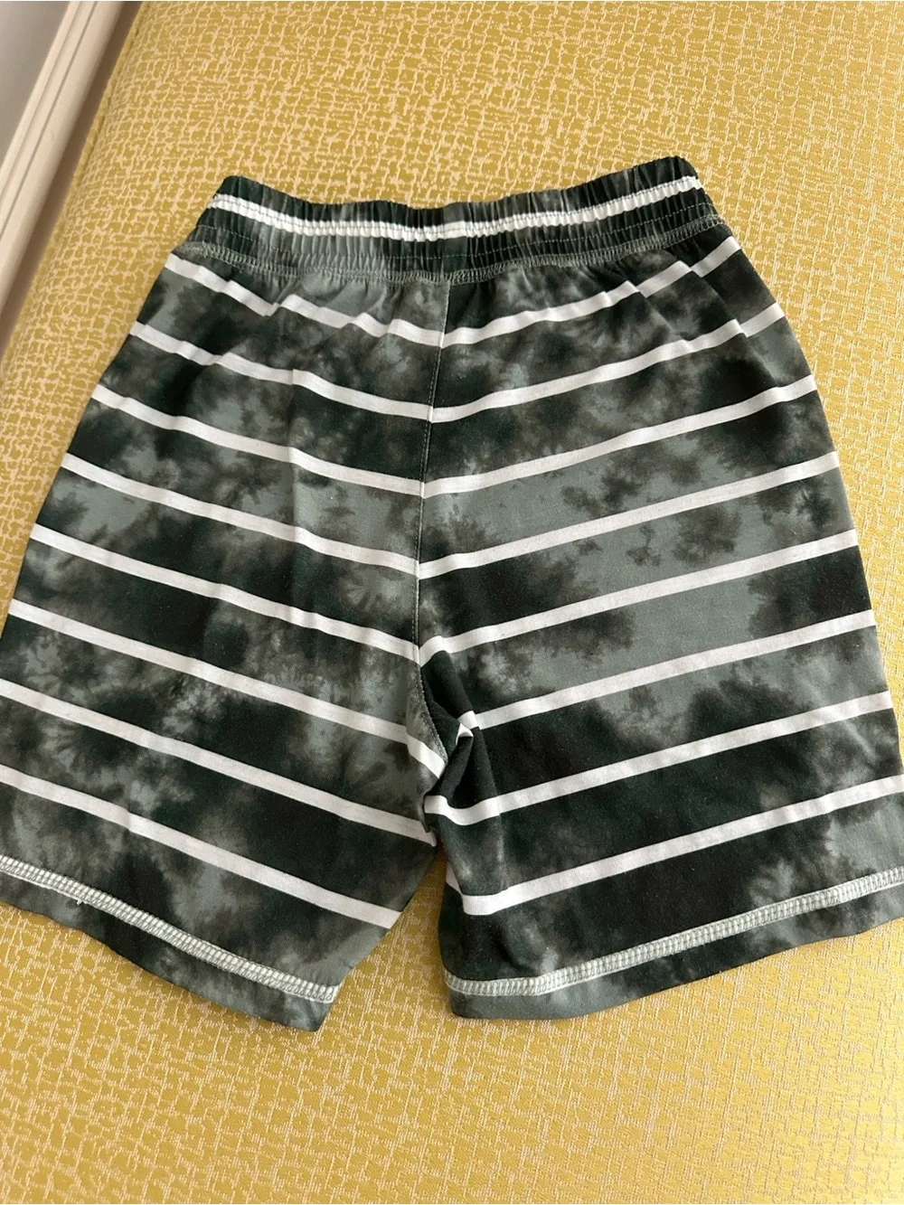 GAP Green and White Striped Tie-Dye Kids Pajama Bottoms