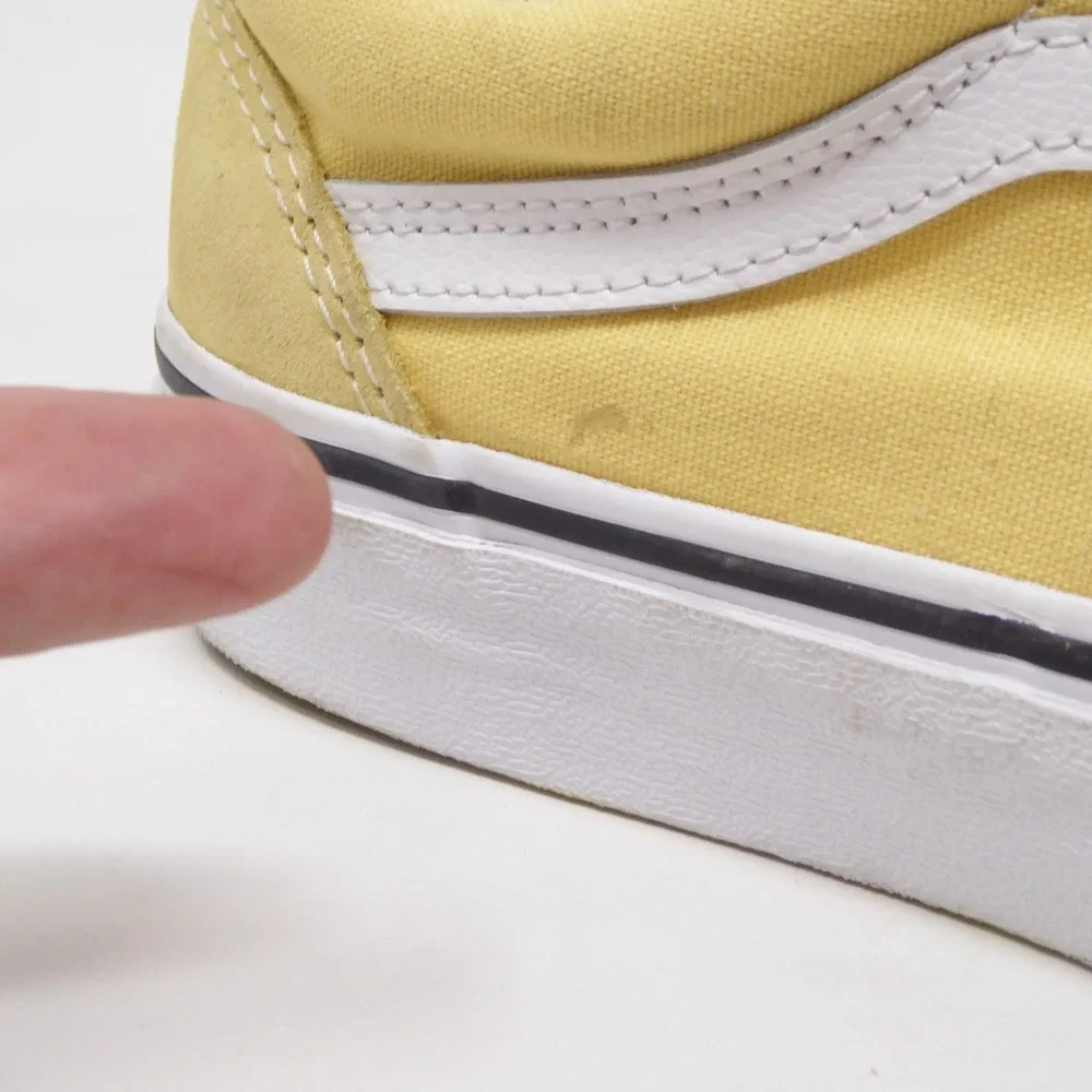 Vans Women Sneakers Shoes Yellow Old Skool Low Top Lace Up 6.5