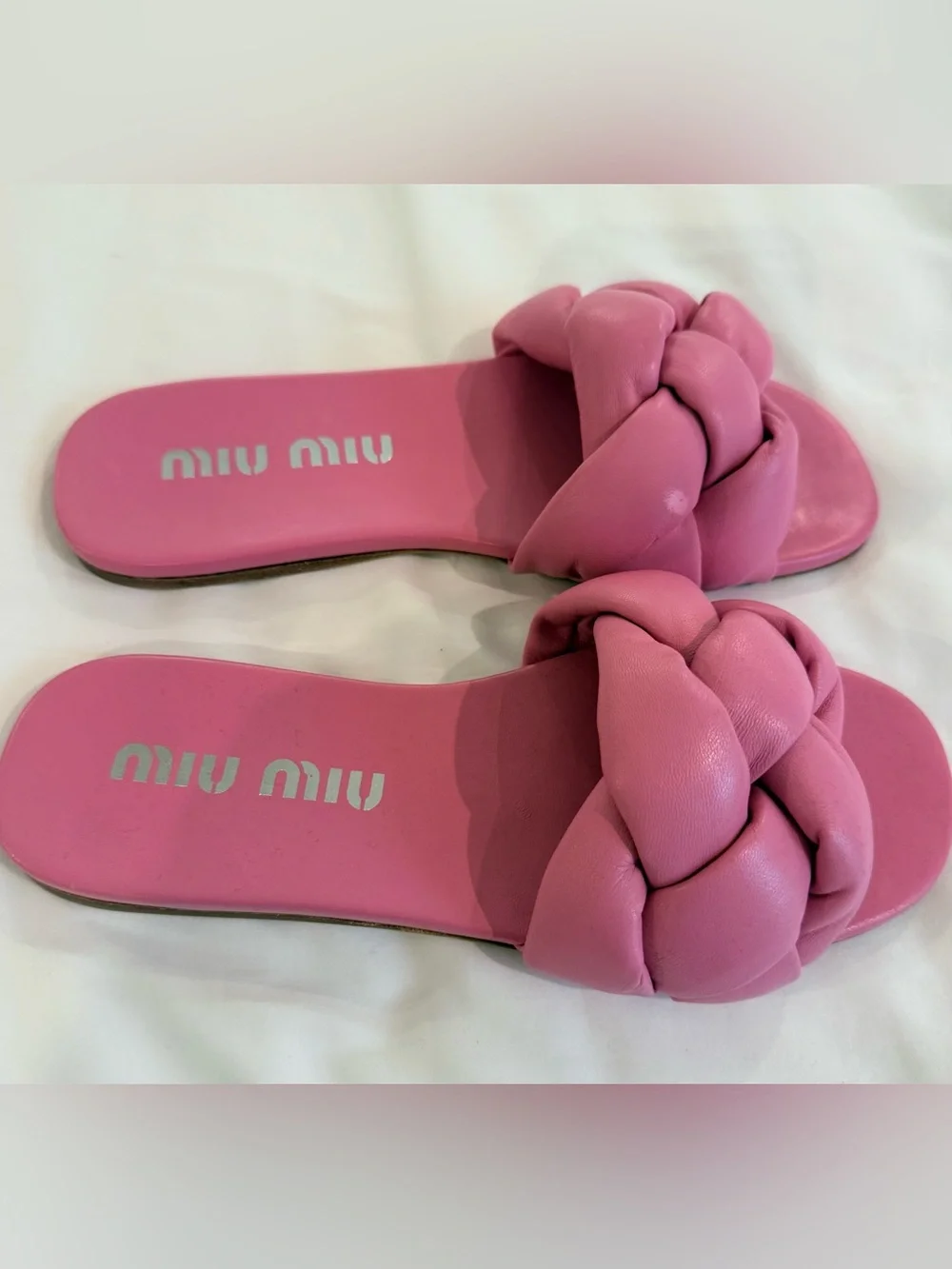 Miu Miu flats worn see
