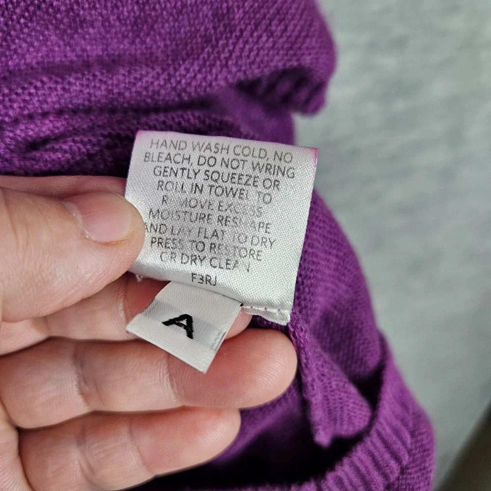 Eileen Fisher Women's Purple Pullover Light Weight Sweater Size L