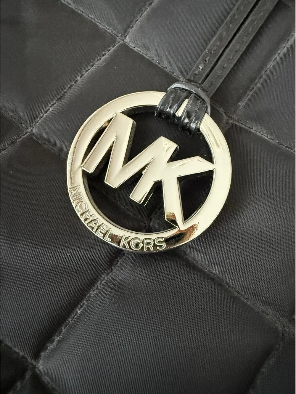 Michael Kors Black Tote Satchel With Hang Tag Snap Closure