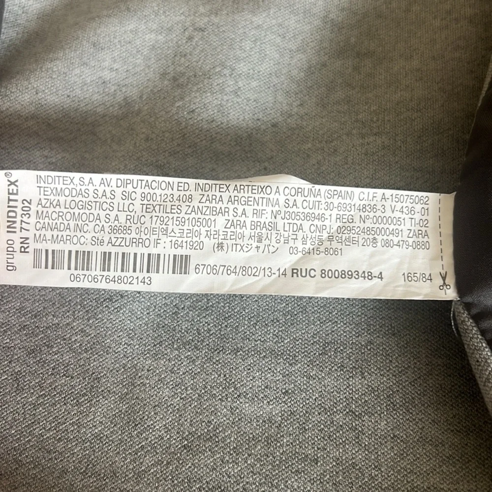 Zara used excellent