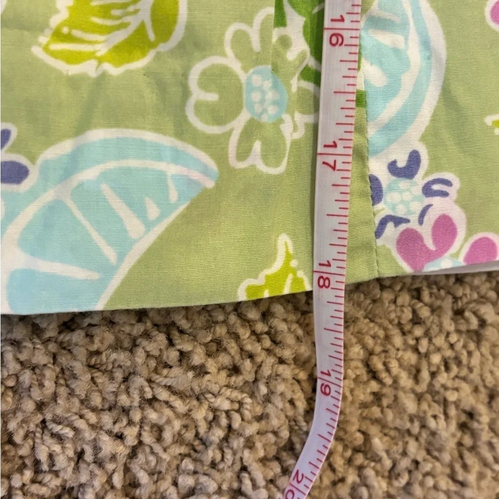 Lilly Pulitzer Guava Lime Twist Cotton Blend Skirt 10 - Retired Print