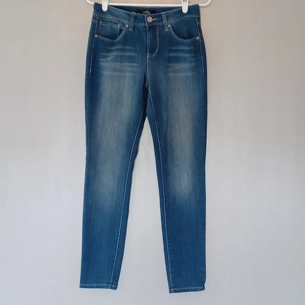Royalty Jeans Womens 6 Blue WP976025 Skinny Medium Wash Stretch Denim